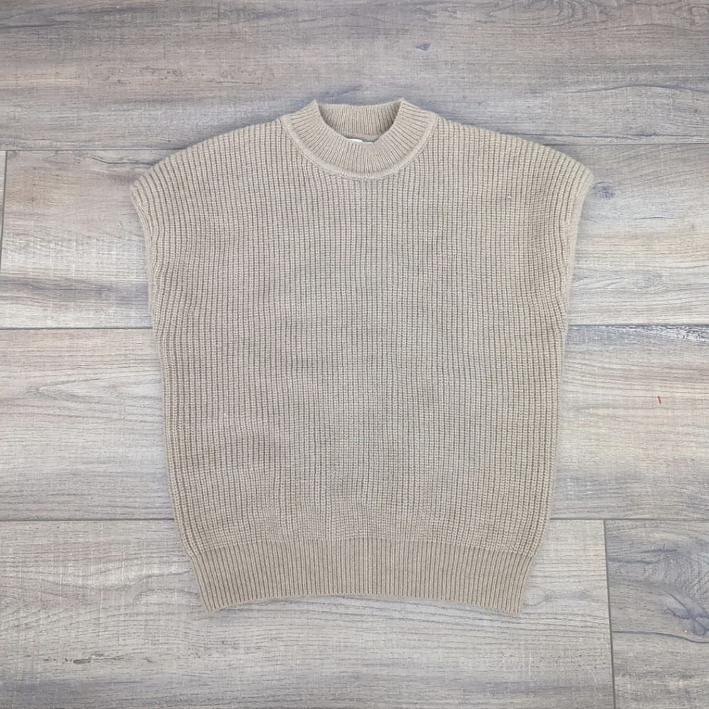 Sleeveless Mock Neck Sweater Sz XS